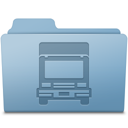 Transmit Folder Blue Icon 256x256 png